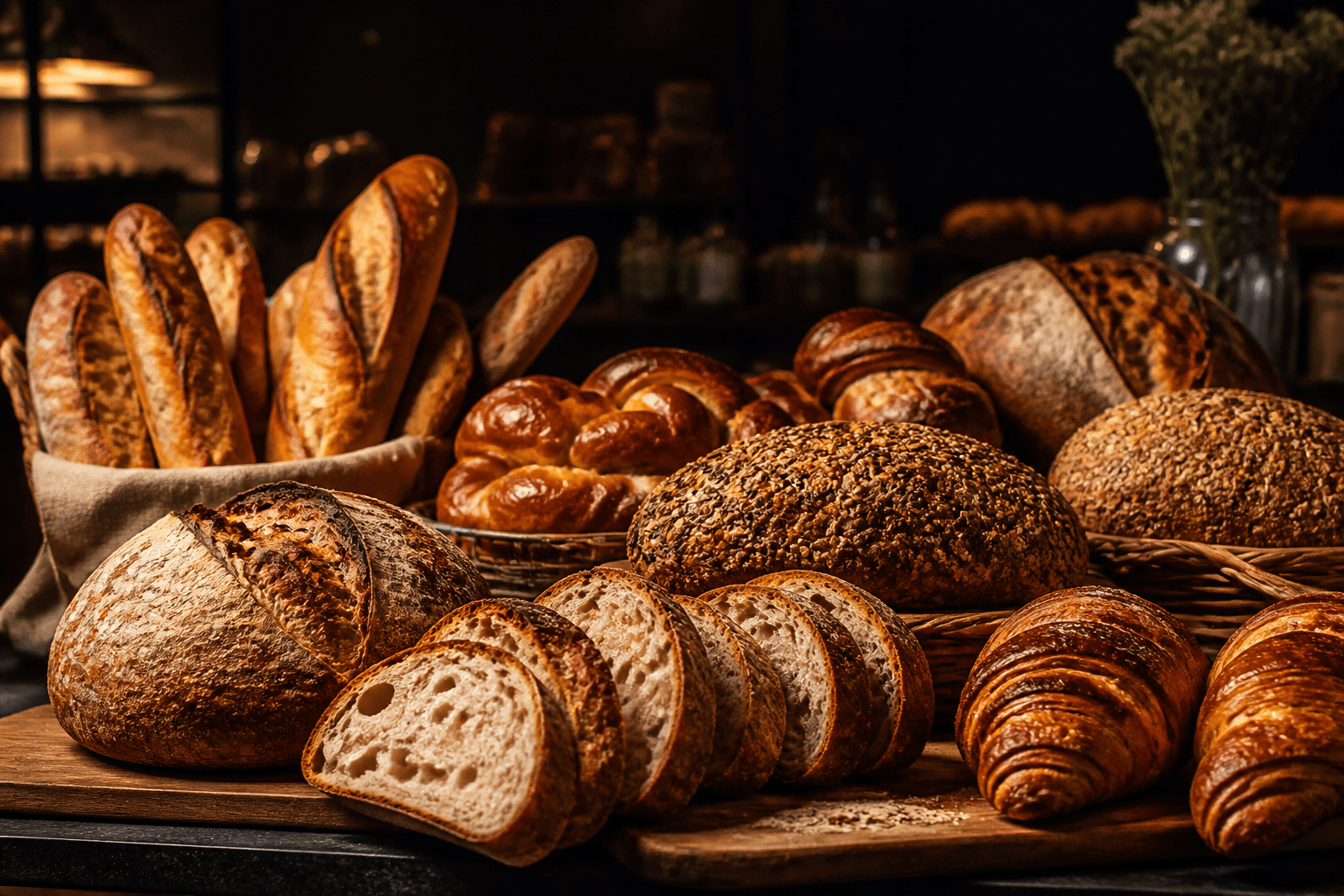 Bakery counter visual for merchant login